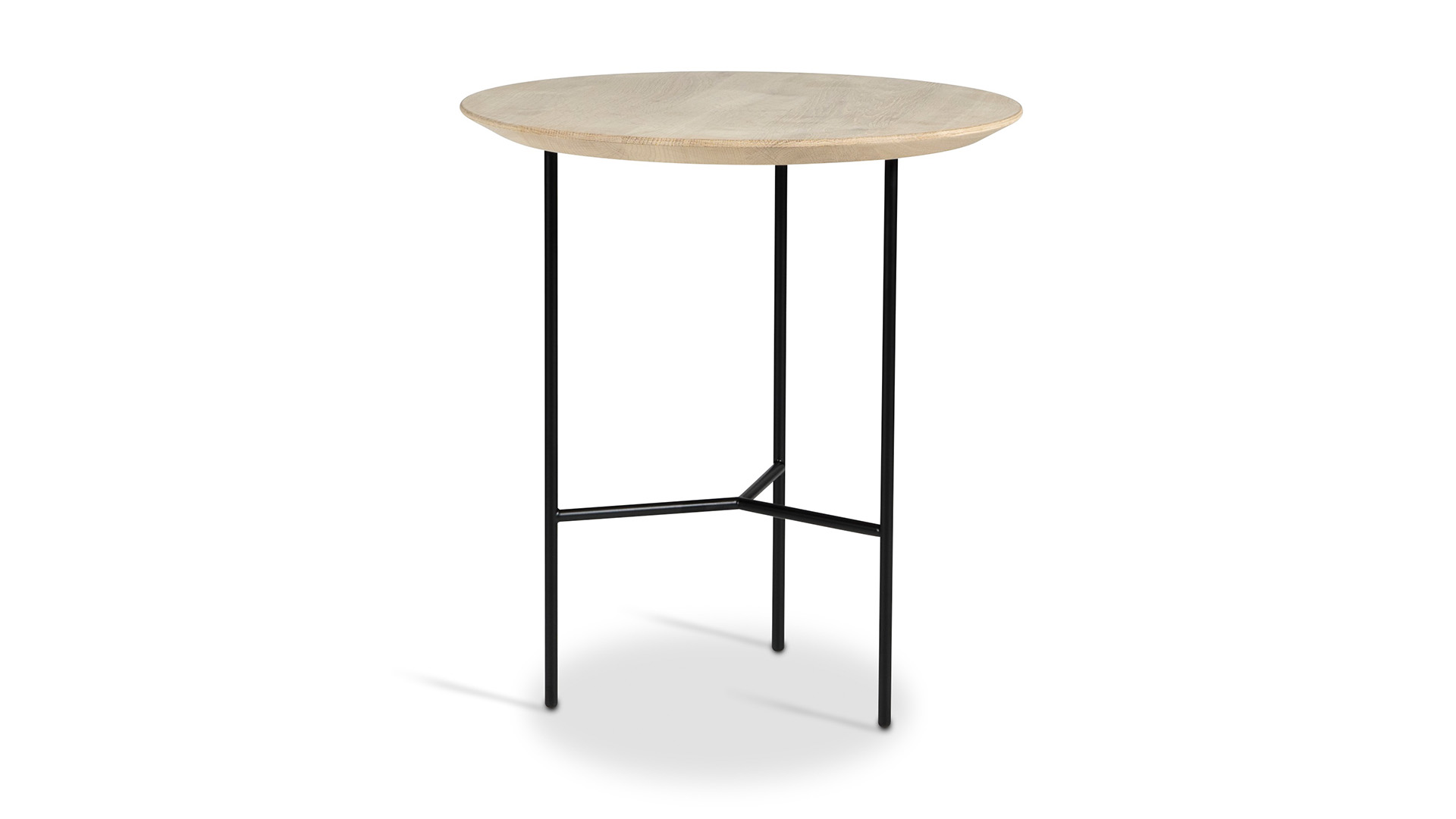 Tribeca sidobord såpad rustik ek/svart