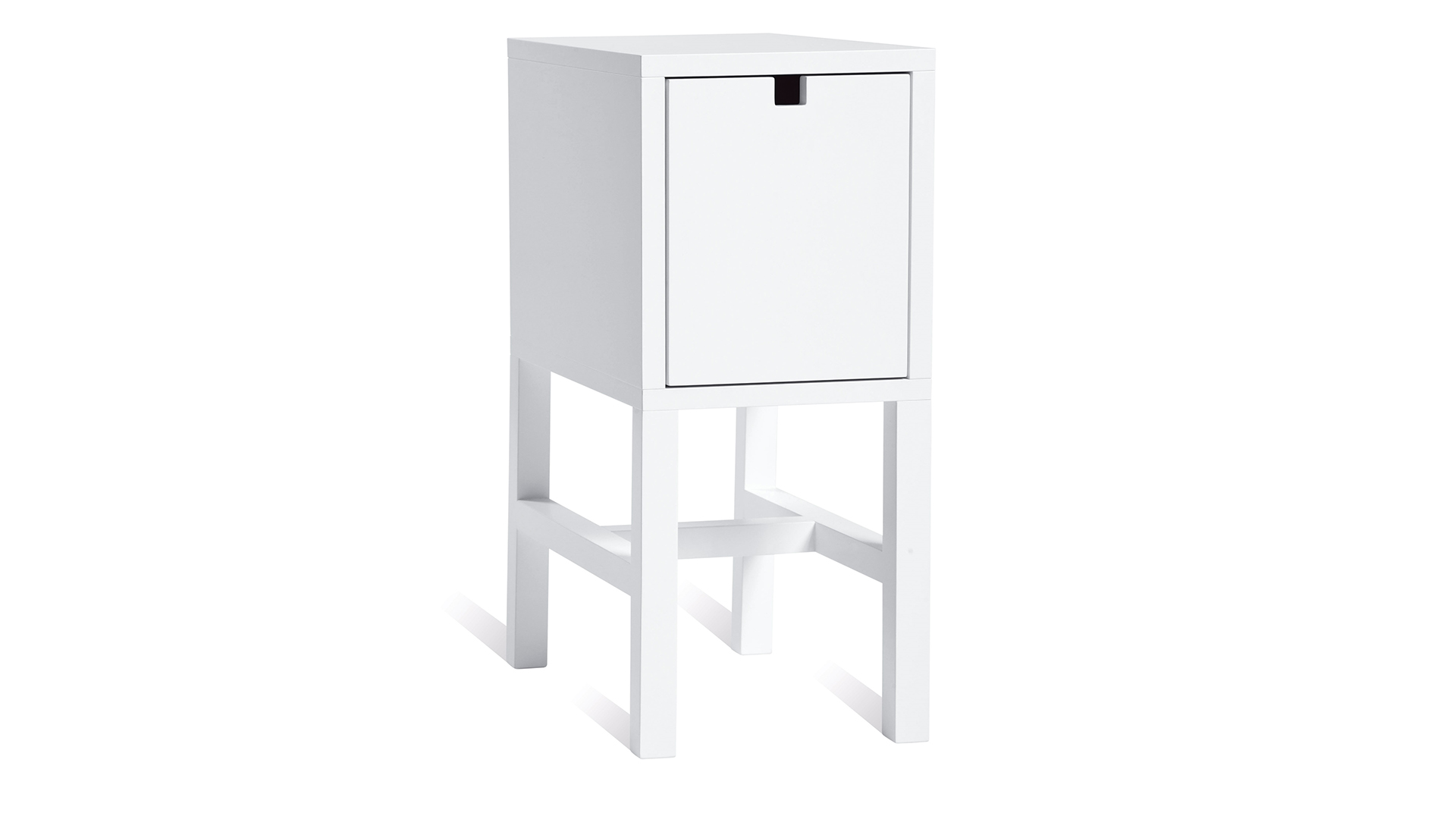 Falsterbo sängbord lågt vit