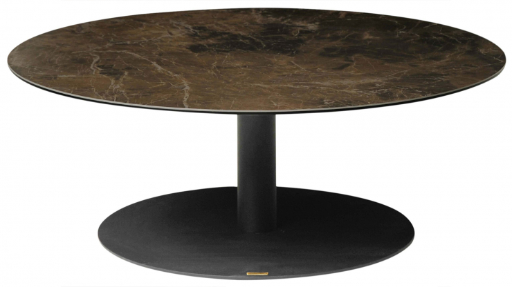 Levang soffbord brun/svart 100cm