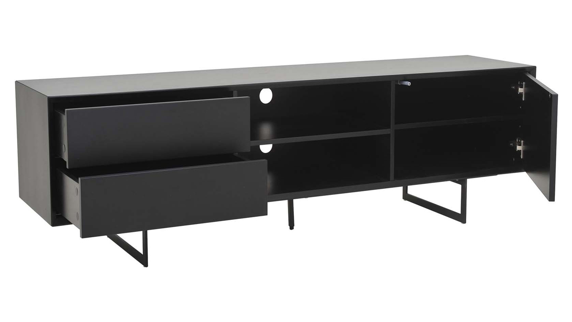 Vision mediabänk svart