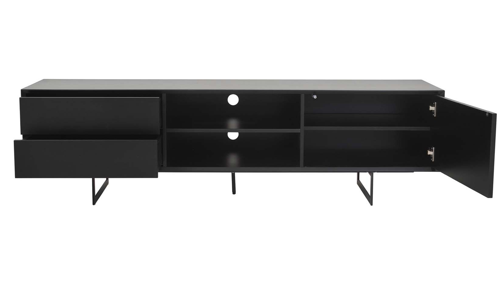 Vision mediabänk svart