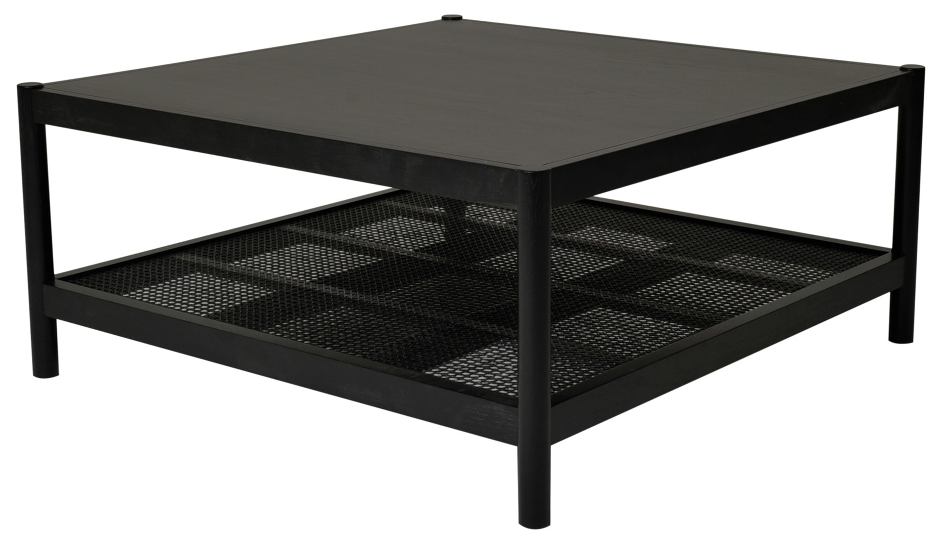 Raffels soffbord svart ek 90cm