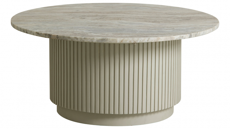 Erie soffbord ivory/marmor 90cm