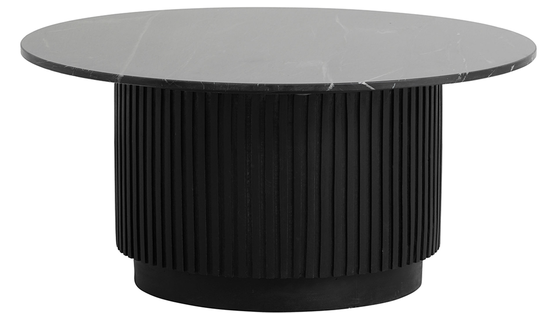 Erie soffbord svart/marmor 90cm