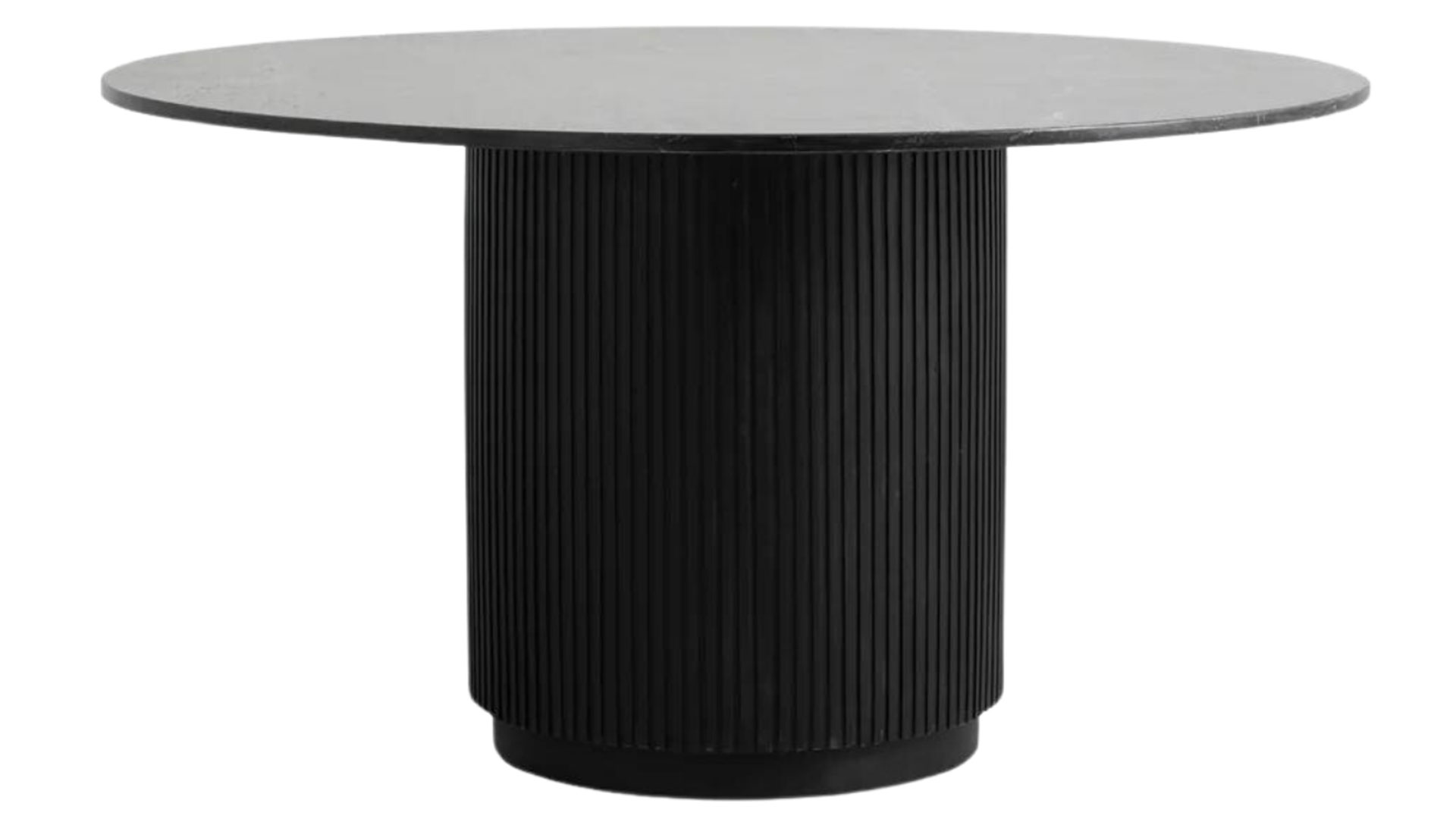 Erie runt matbord svart/marmor