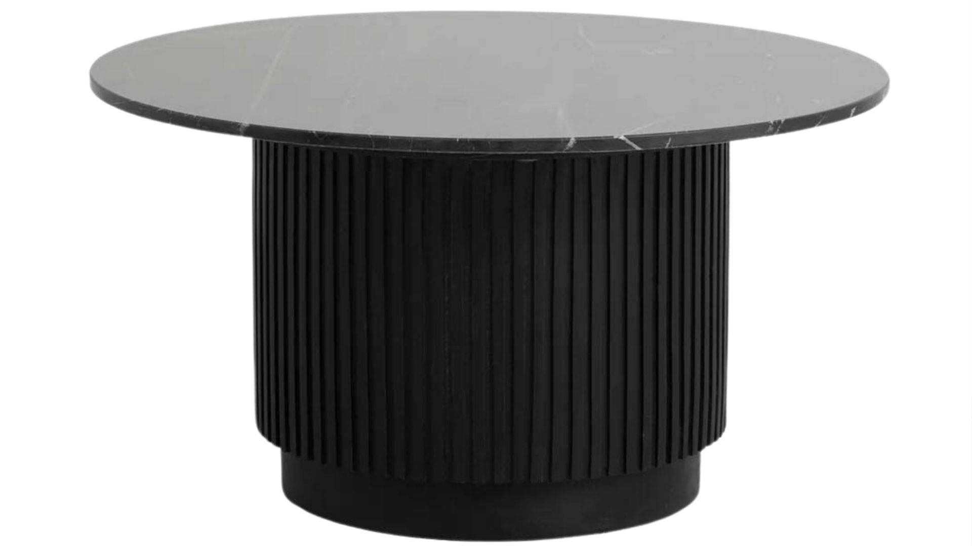 Erie soffbord svart/marmor 75cm