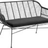 Gardy soffa svart konstrotting/tyg