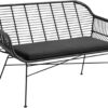Gardy soffa svart konstrotting/tyg