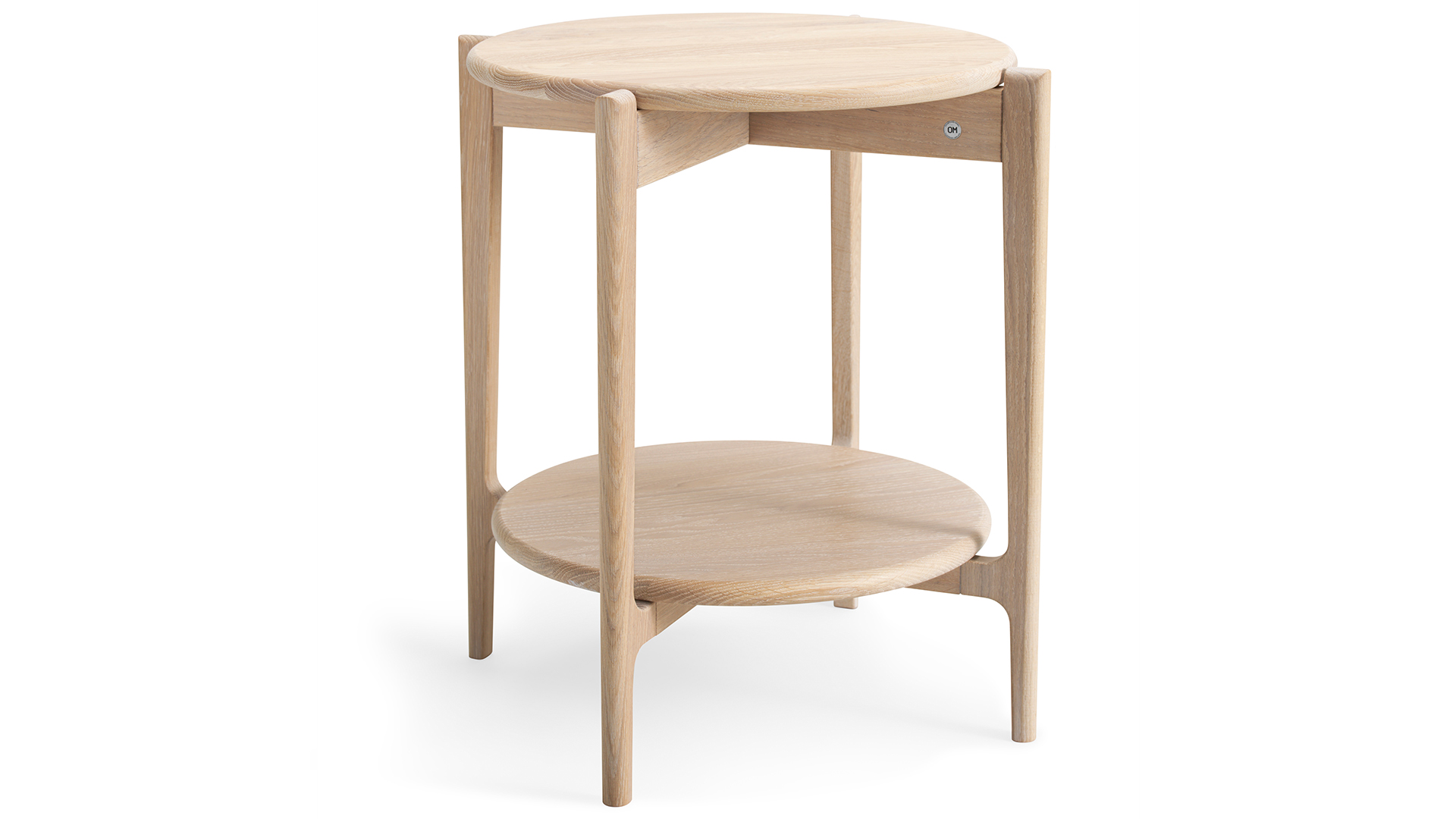 Leia sidobord vitpigm. ek