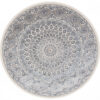Nain relief rund matta ivory 200cm