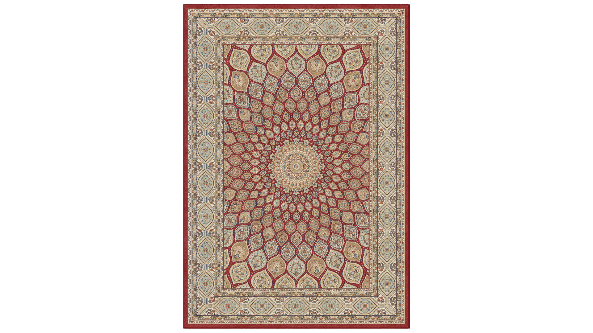 Nain slät matta red 200x300cm