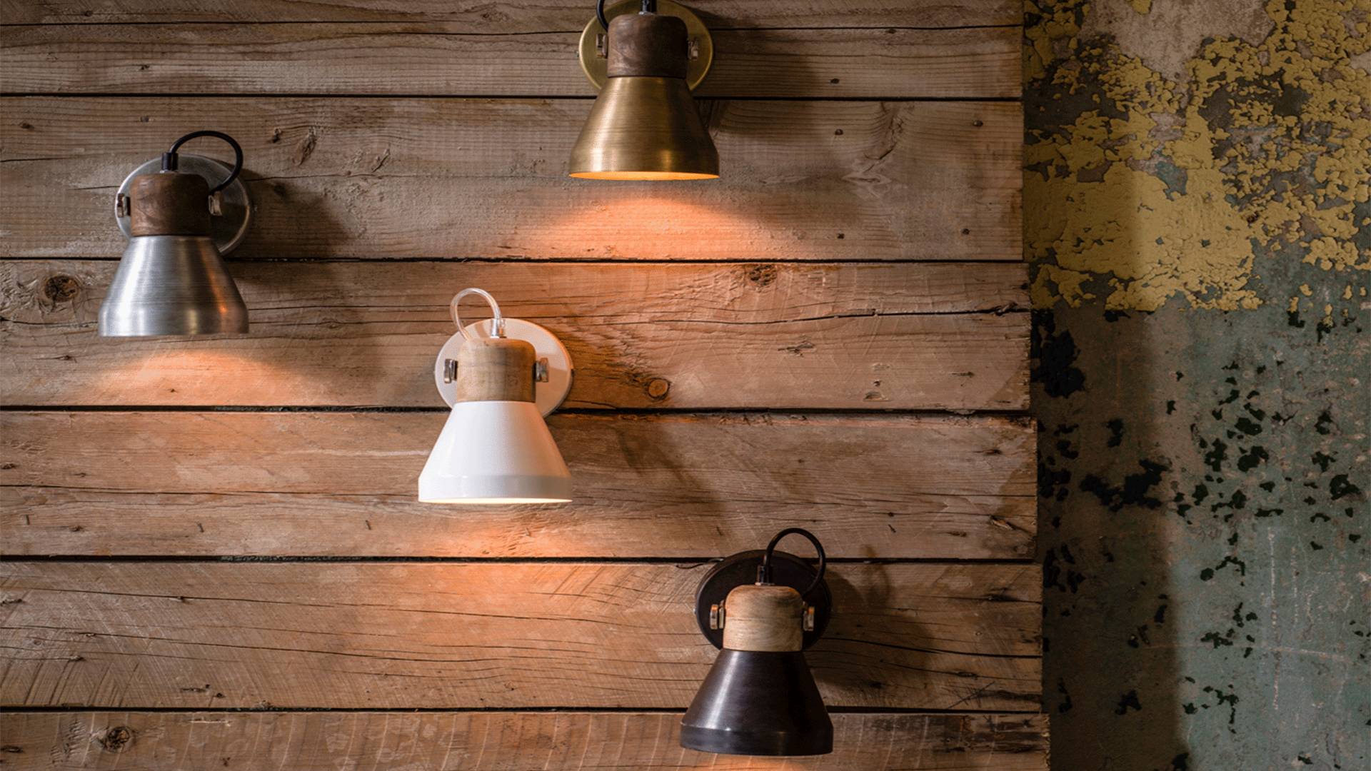 Ashby Spotlight Vägglampa Brun