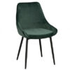 Sierra stol sammet grön