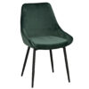 Sierra stol sammet grön