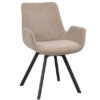 ROW-110531 Norwell karmstol med snurr beige/svart