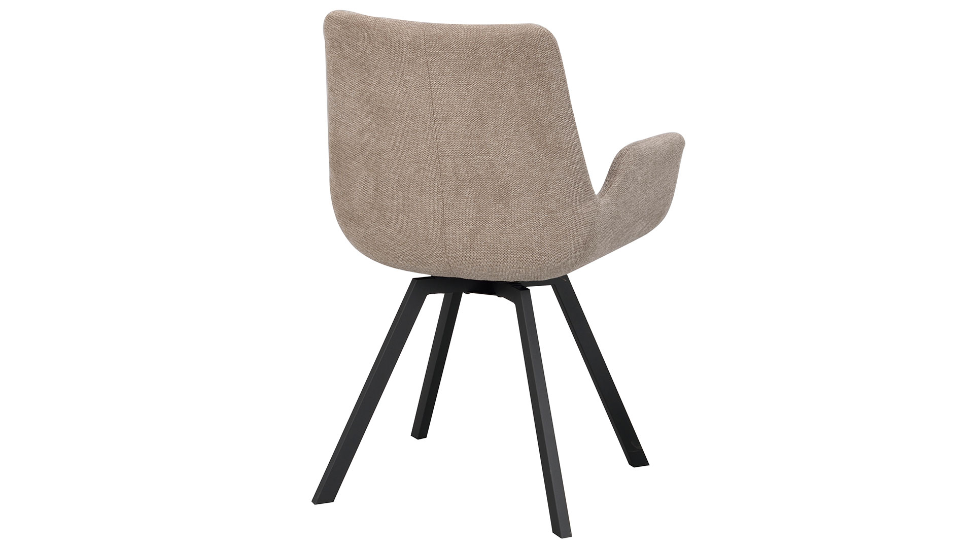 ROW-110531_6 Norwell karmstol med snurr beige/svart