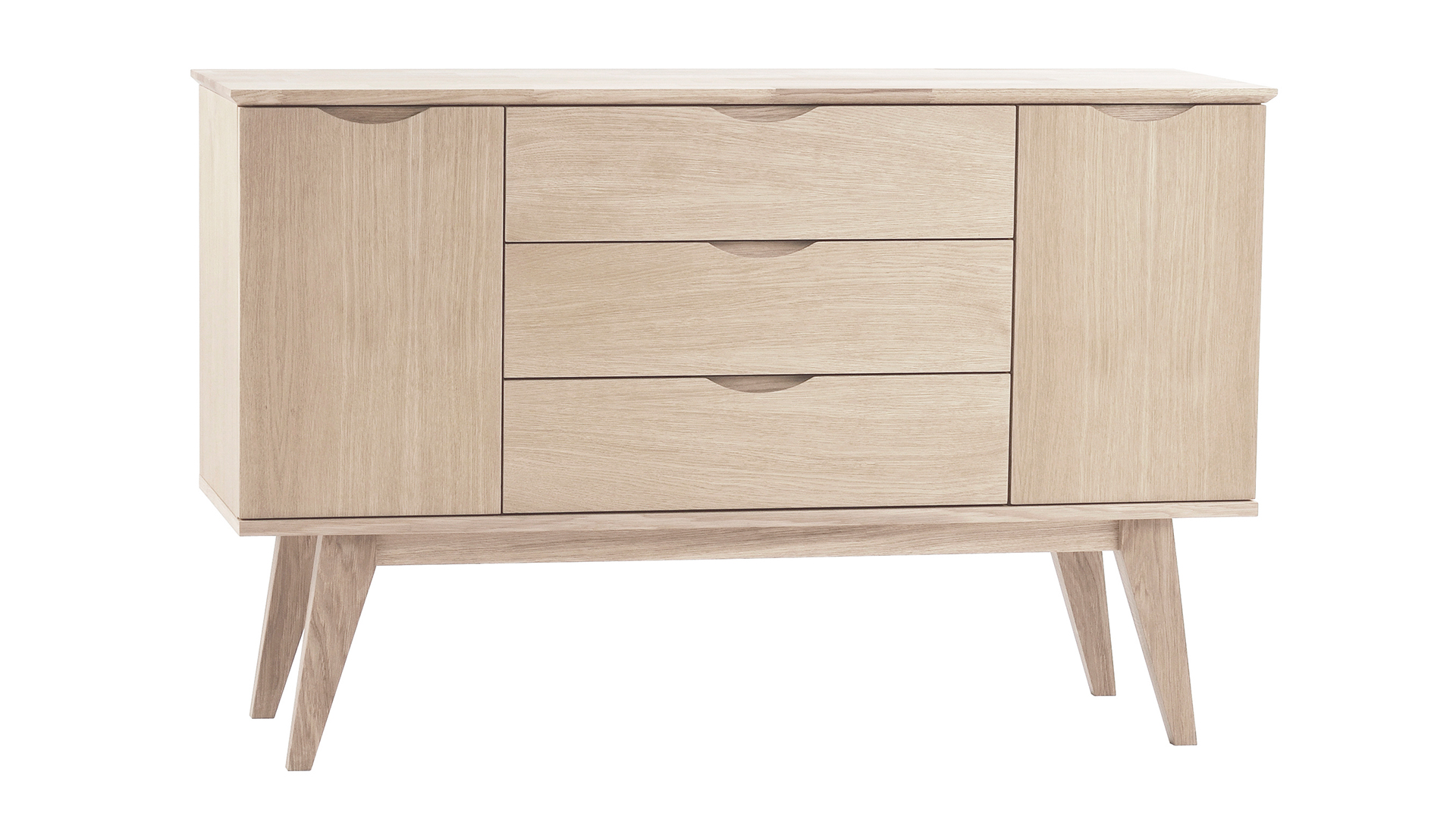 Filippa sideboard vitpigm. ek 122cm