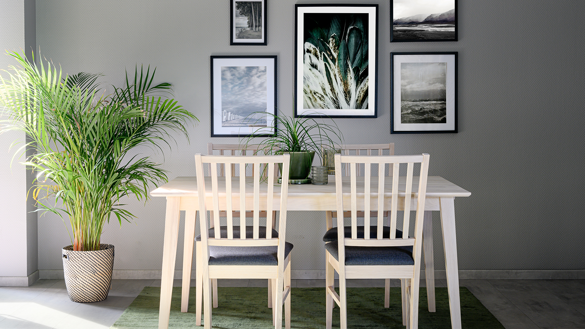 Filippa stol vitpigm. ek/grå