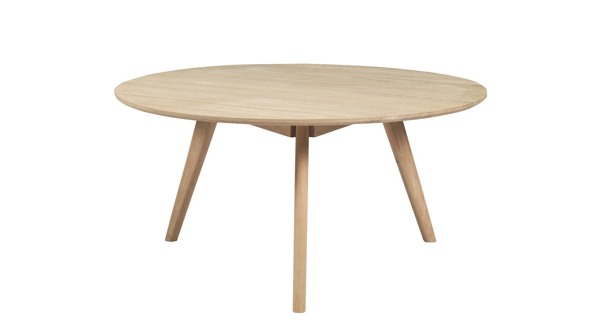 Yumi runt soffbord vitpigm. ek