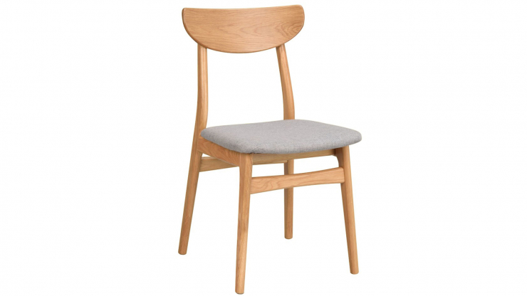 Rodham stol ek/ljusgrå
