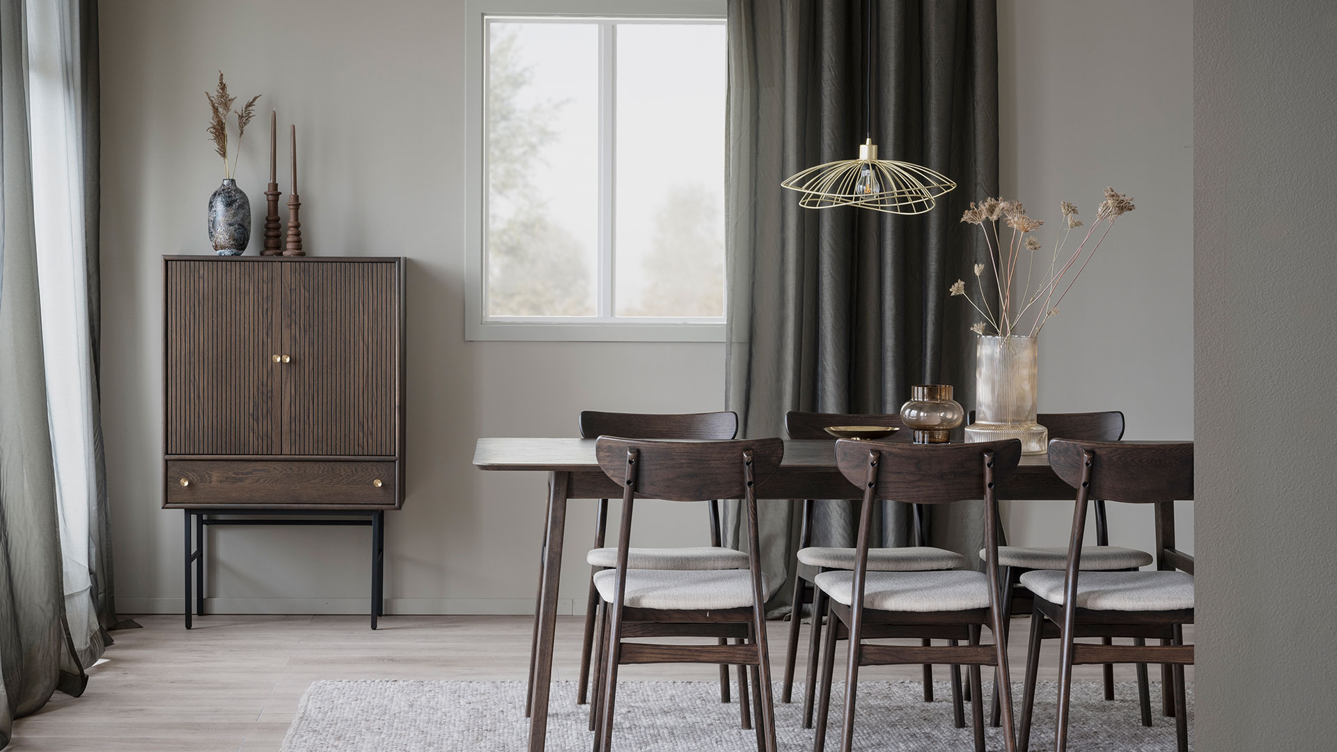 Rodham stol brun/beige