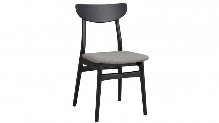 Rodham stol svart/mörkgrå