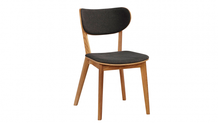 Kato stol lackad ek/mörkgrå