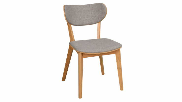 Kato stol lackad ek/ljusgrå