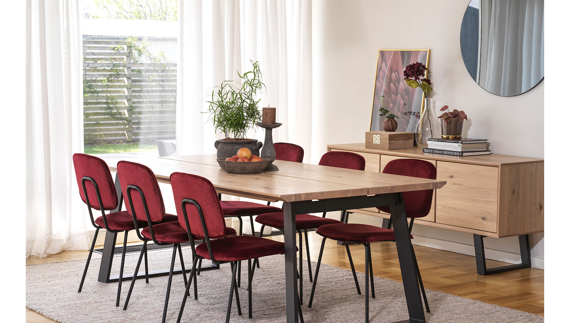 Melville matbord vitpigm. vildek 210cm