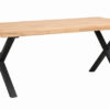 Brooklyn matbord X-ben lackad ek 220cm