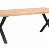 Brooklyn matbord X-ben lackad ek 220cm