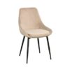 Sierra stol sammet beige