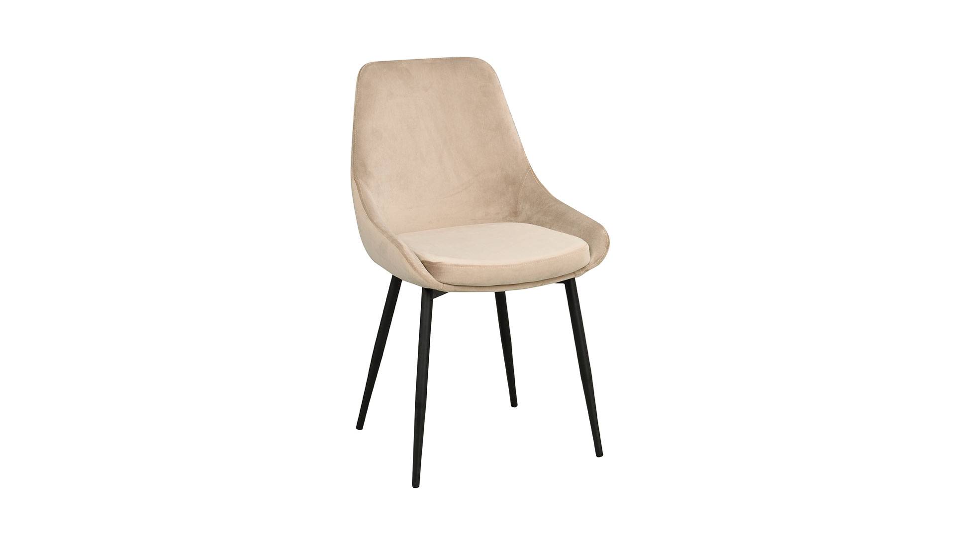 Sierra stol sammet beige