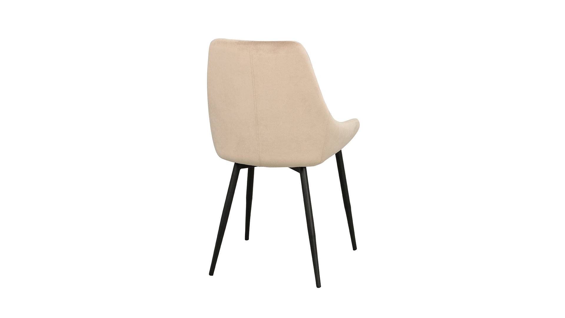 Sierra stol sammet beige