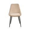Sierra stol sammet beige