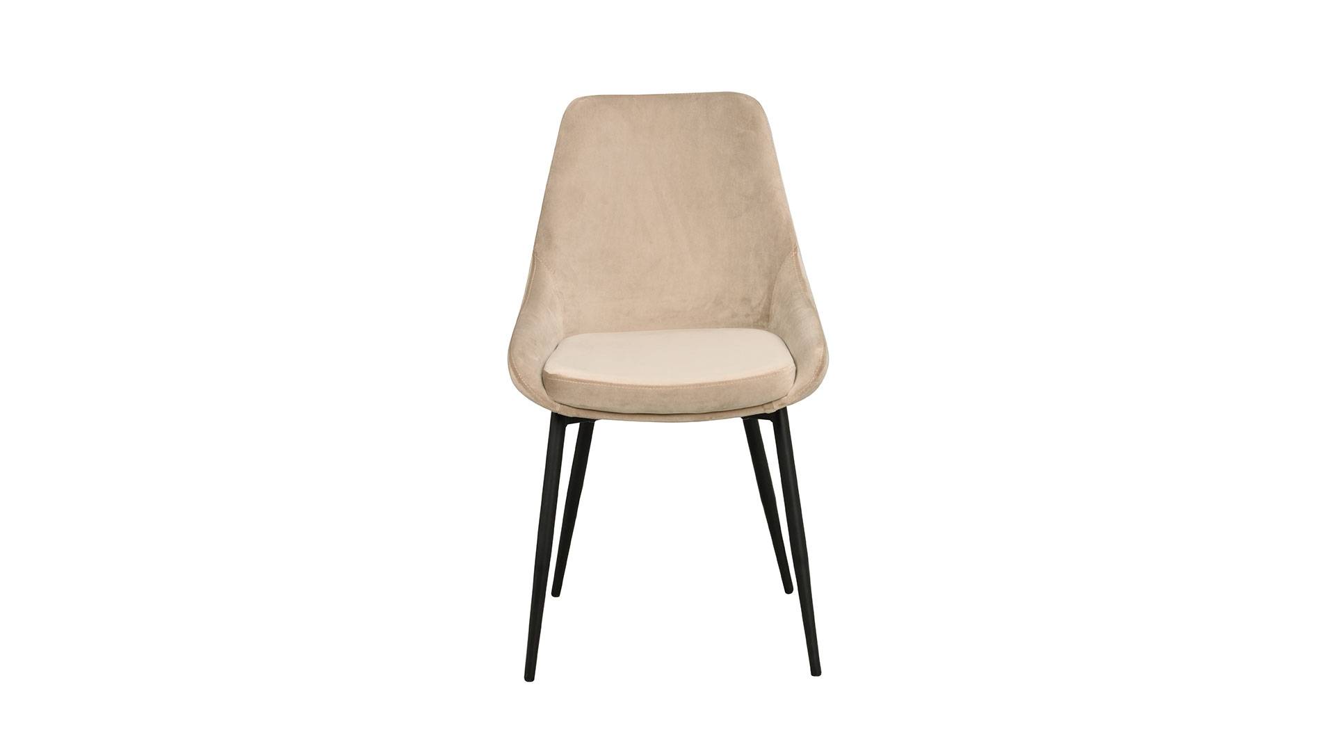 Sierra stol sammet beige