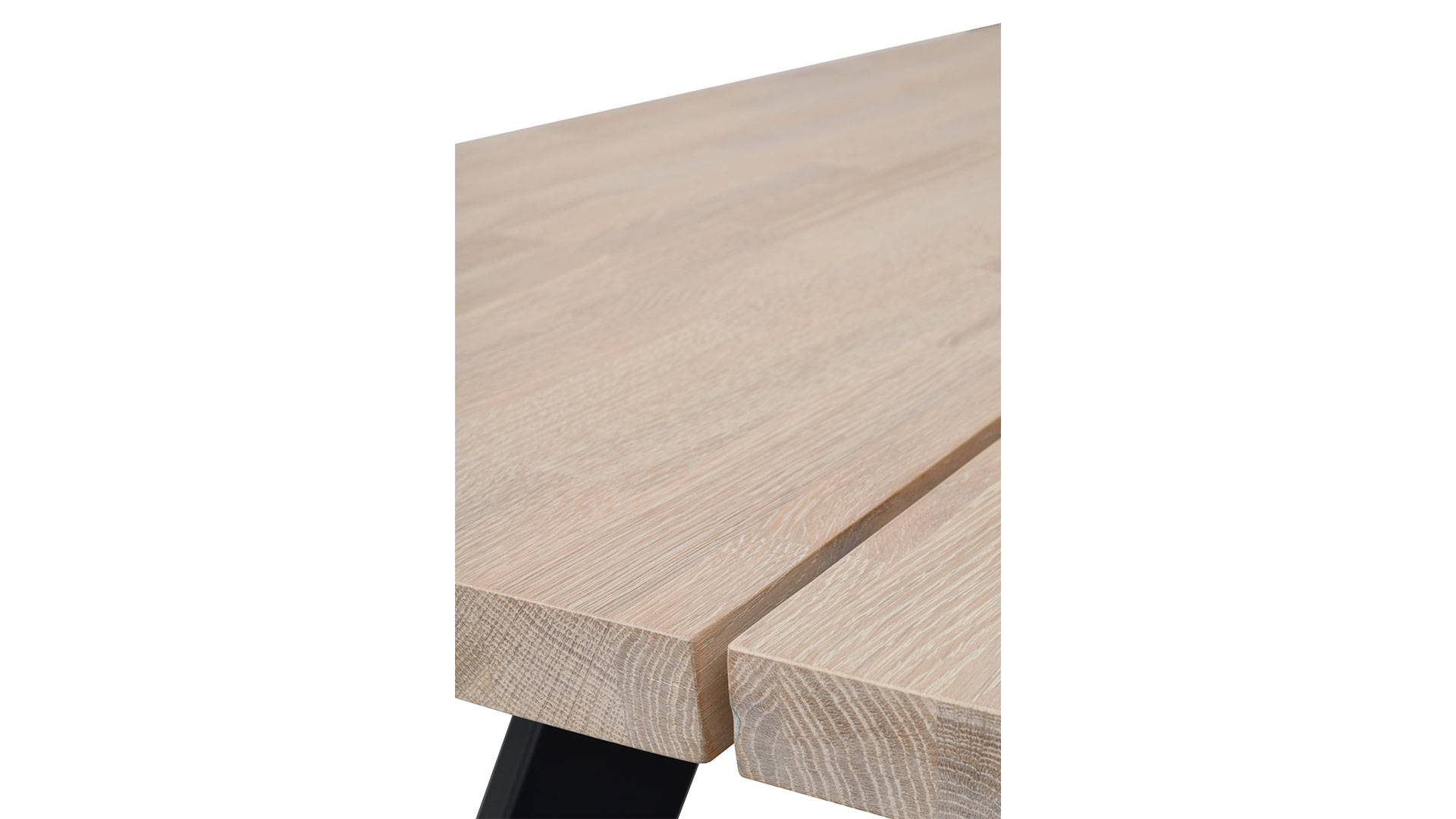 Fred matbord vitpigm. ek 170cm