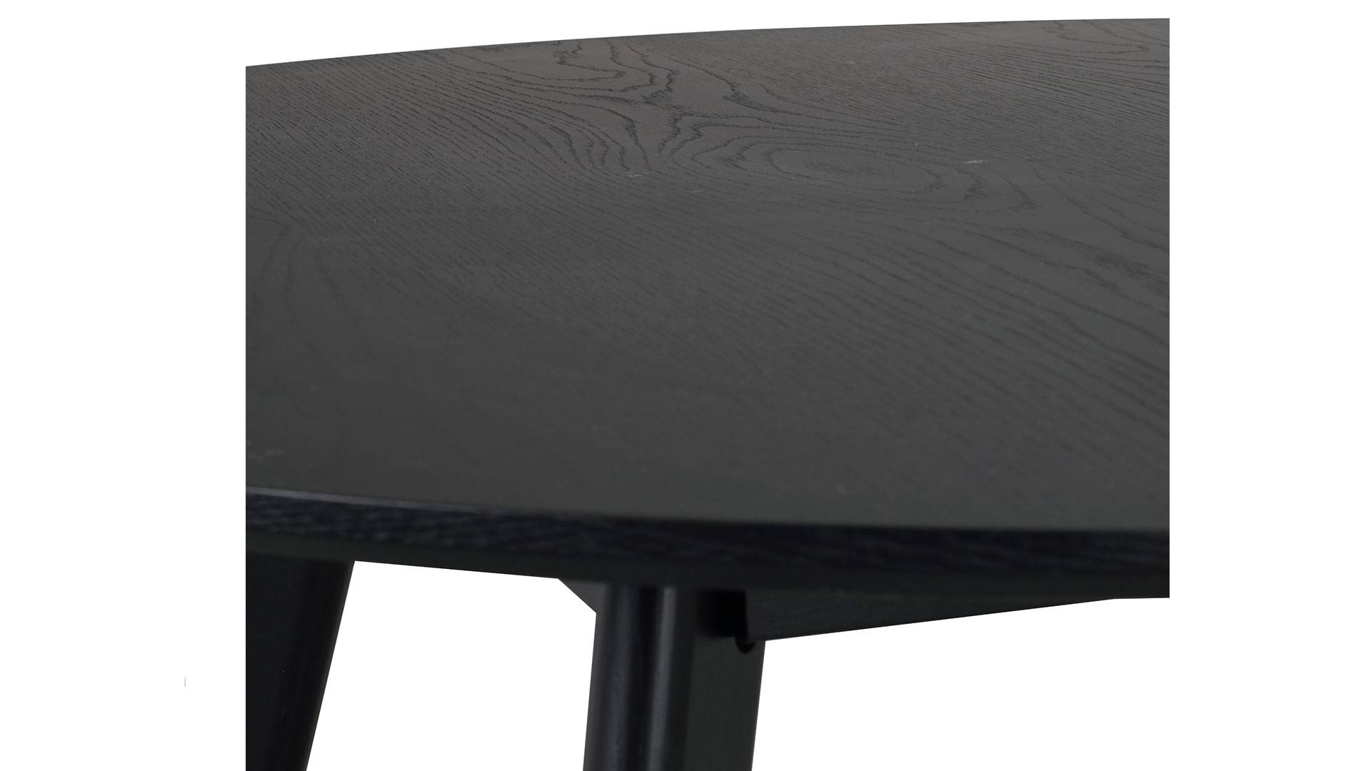 Yumi runt matbord svart 115cm