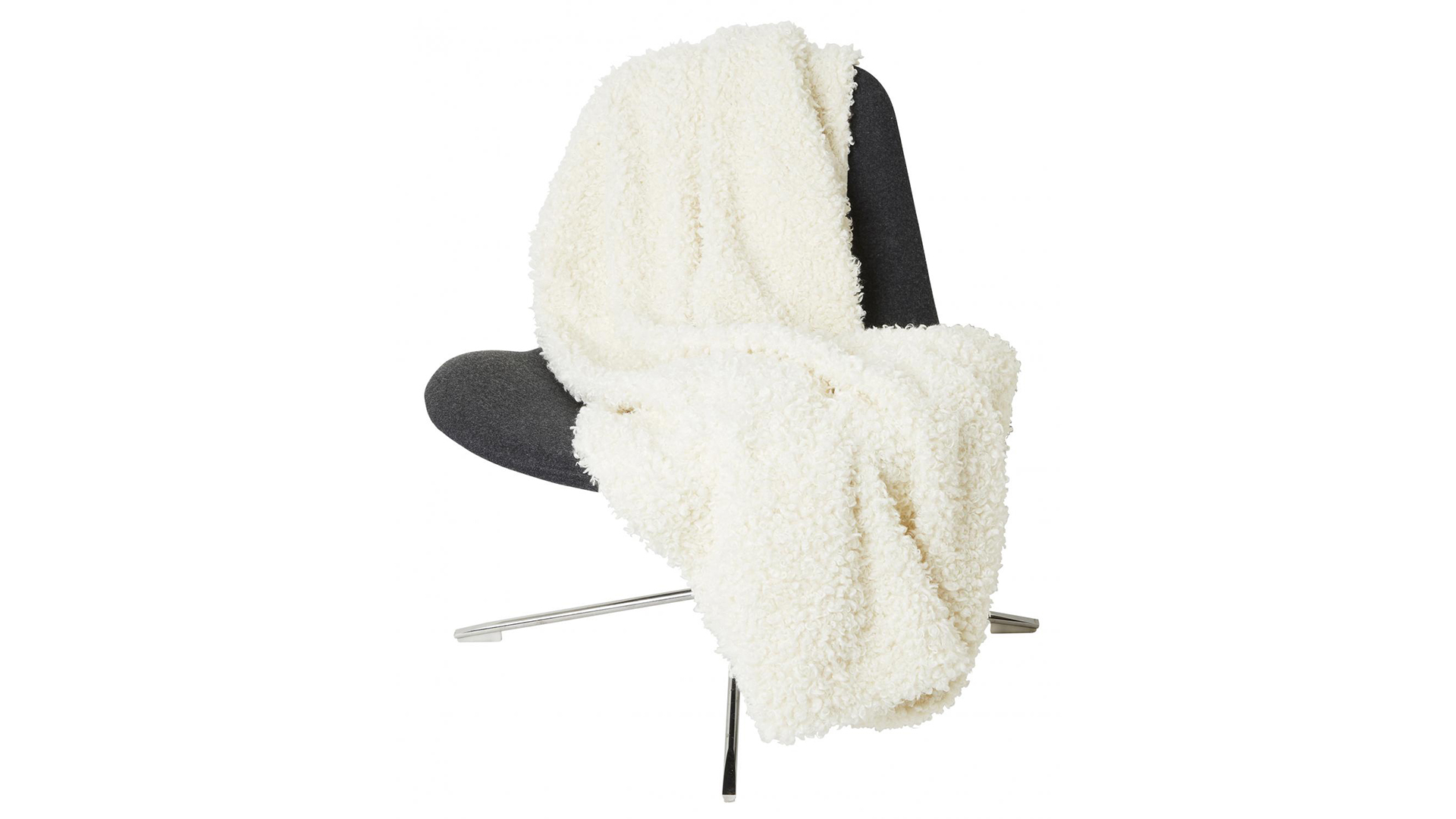 Ulli pläd fuskpäls ivory