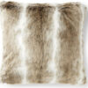 Stormy kuddfodral fuskpäls nature melange 55x55cm