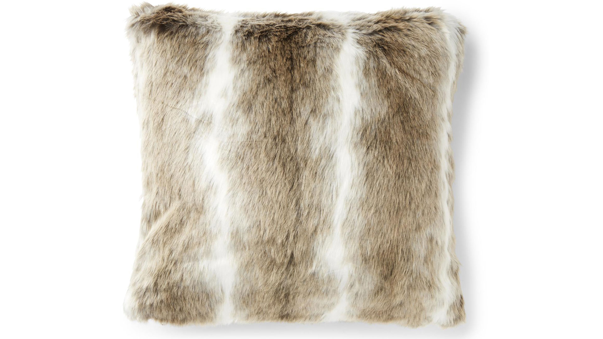 Stormy kuddfodral fuskpäls nature melange 55x55cm