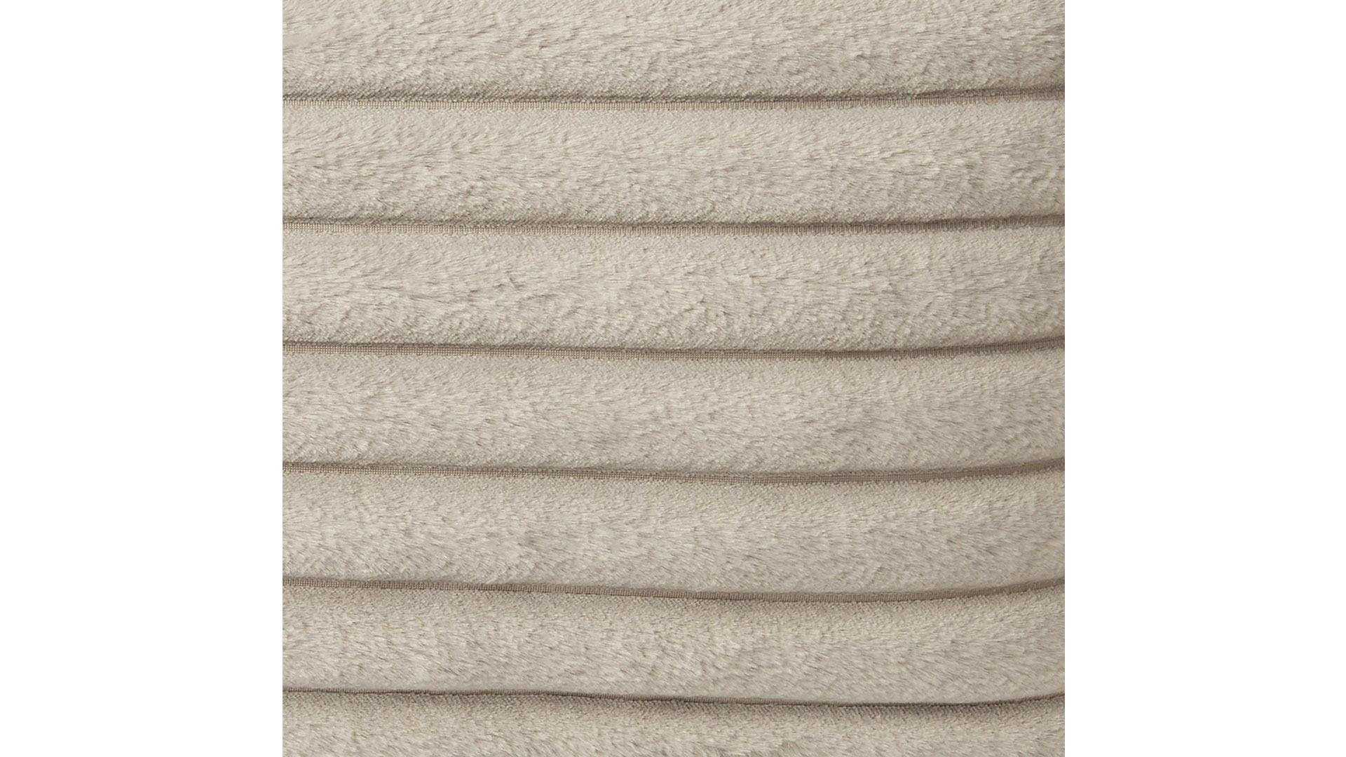 Stripy pläd fuskpäls taupe