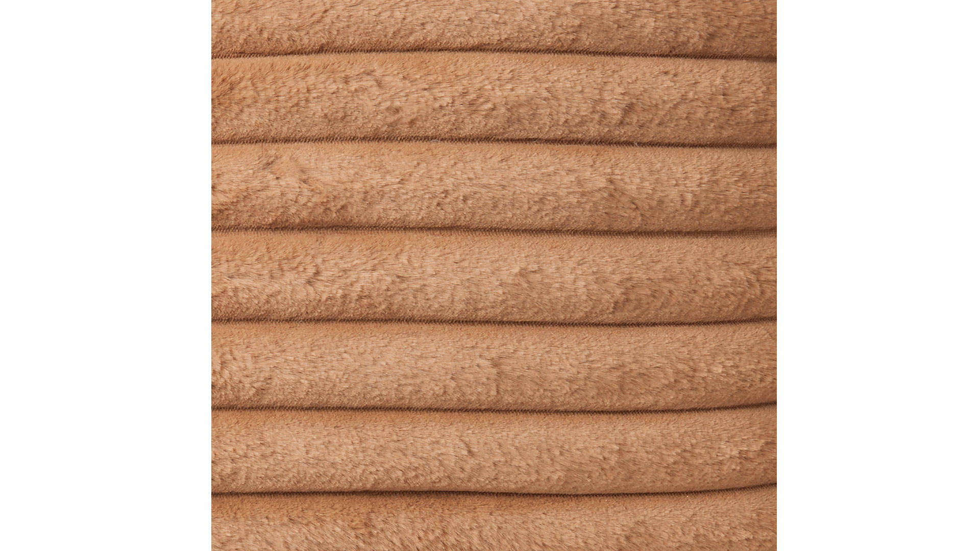 Stripy pläd fuskpäls cognac