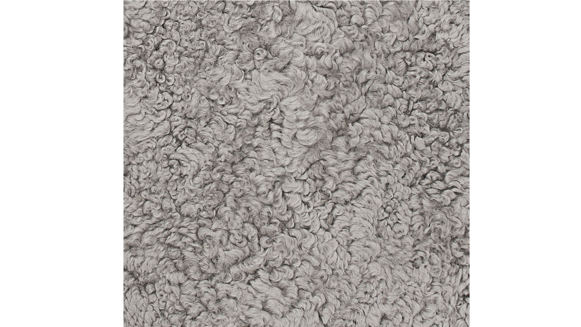 Curly kuddfodral natural grey