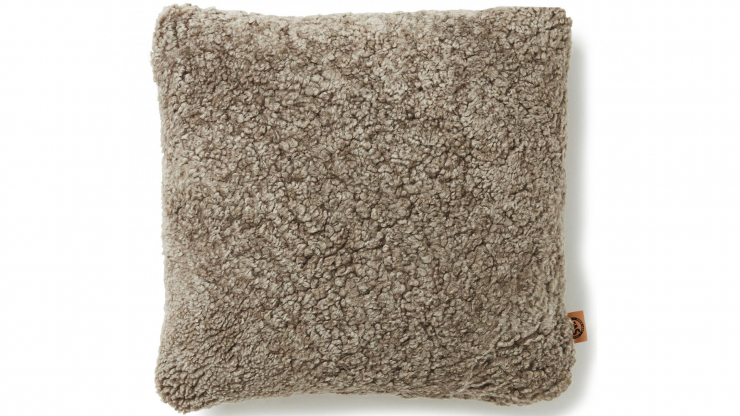 Curly kuddfodral light brown
