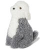 Curly Milou hund charcoal/vit