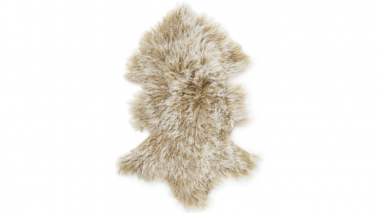 Shansi fårskinn beige snowtop