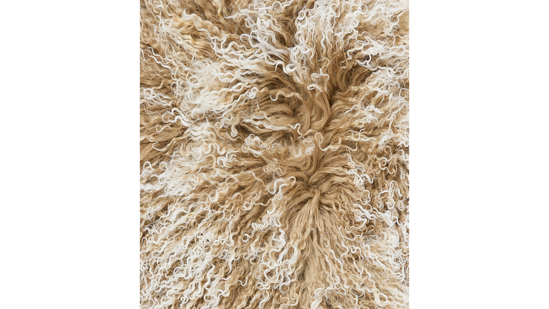 Shansi fårskinn beige snowtop