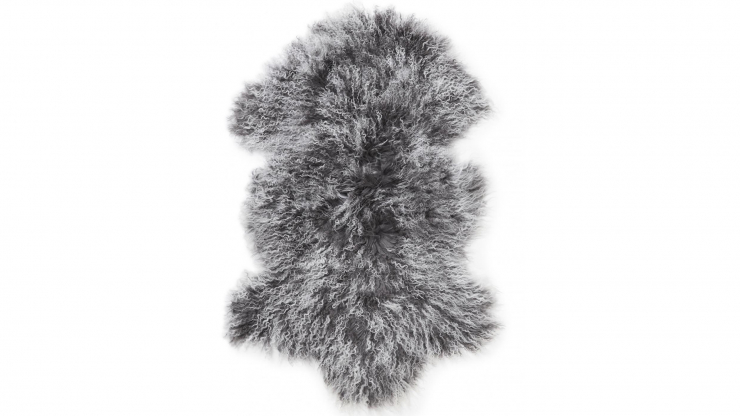 Shansi fårskinn grey snowtop