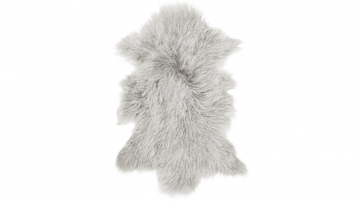 Shansi fårskinn lightgrey snowtop